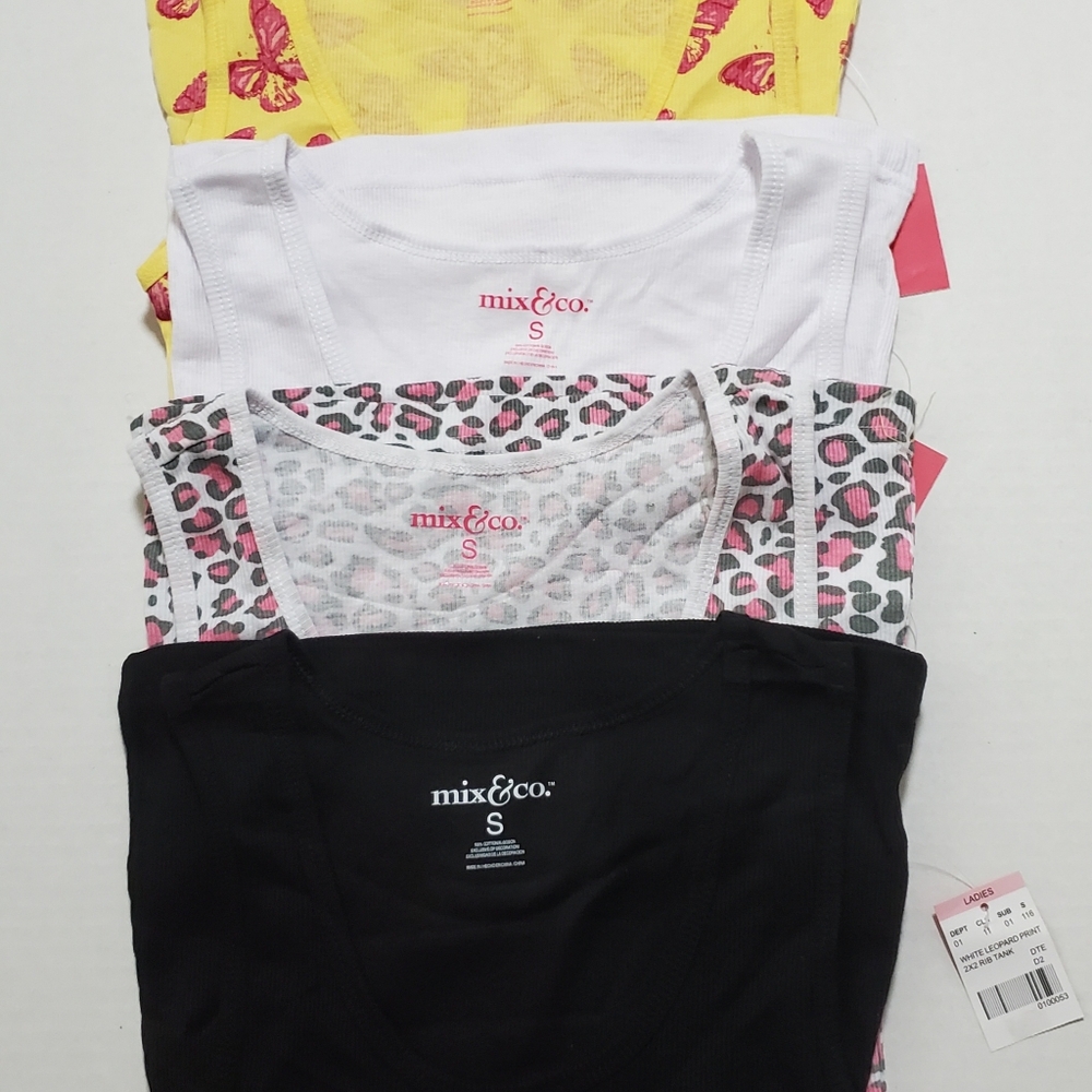 Mix & Co. 100% Cotton 5 Tank Tops**Size Small**NWT